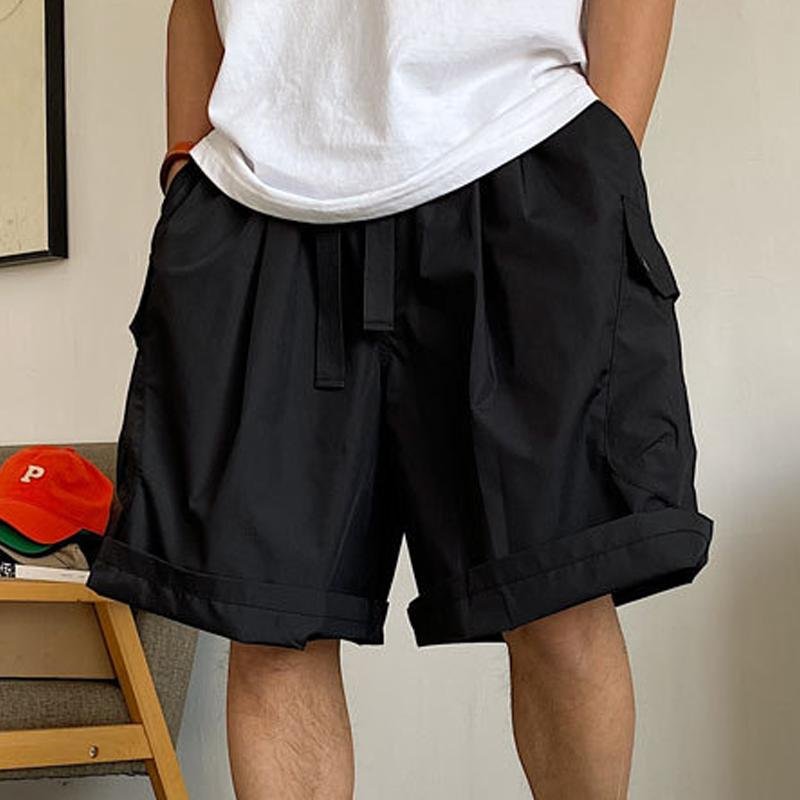 Men's Loose Multi-pocket Elastic Waist Cargo Shorts 96643496Z